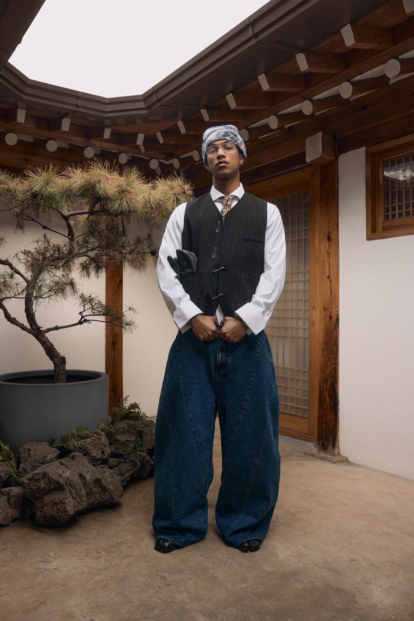 AW25 Wide Leg Sand Wash Denim Jeans