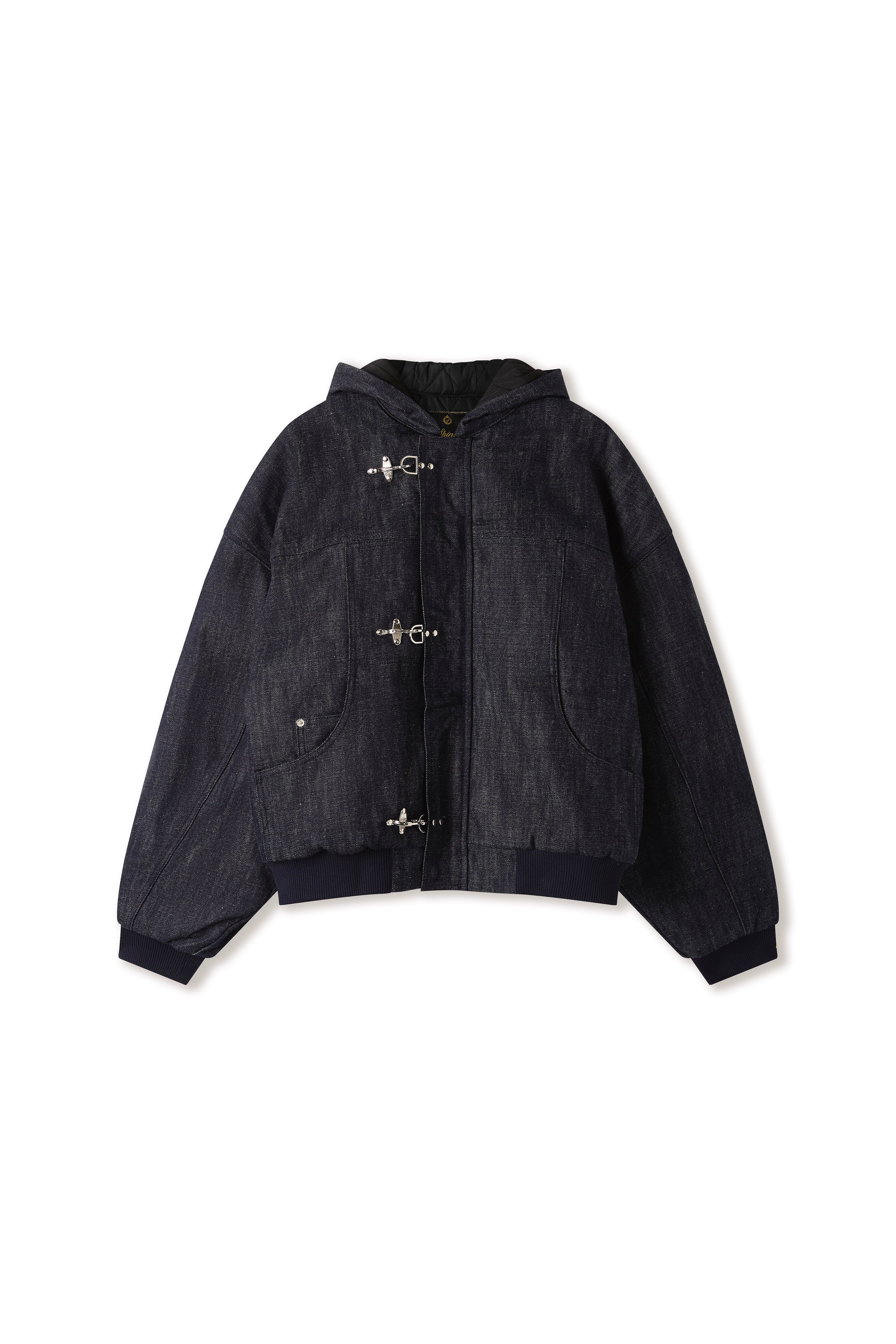 Okayama Blue Raw Denim Clasp Jacket – Shinzo