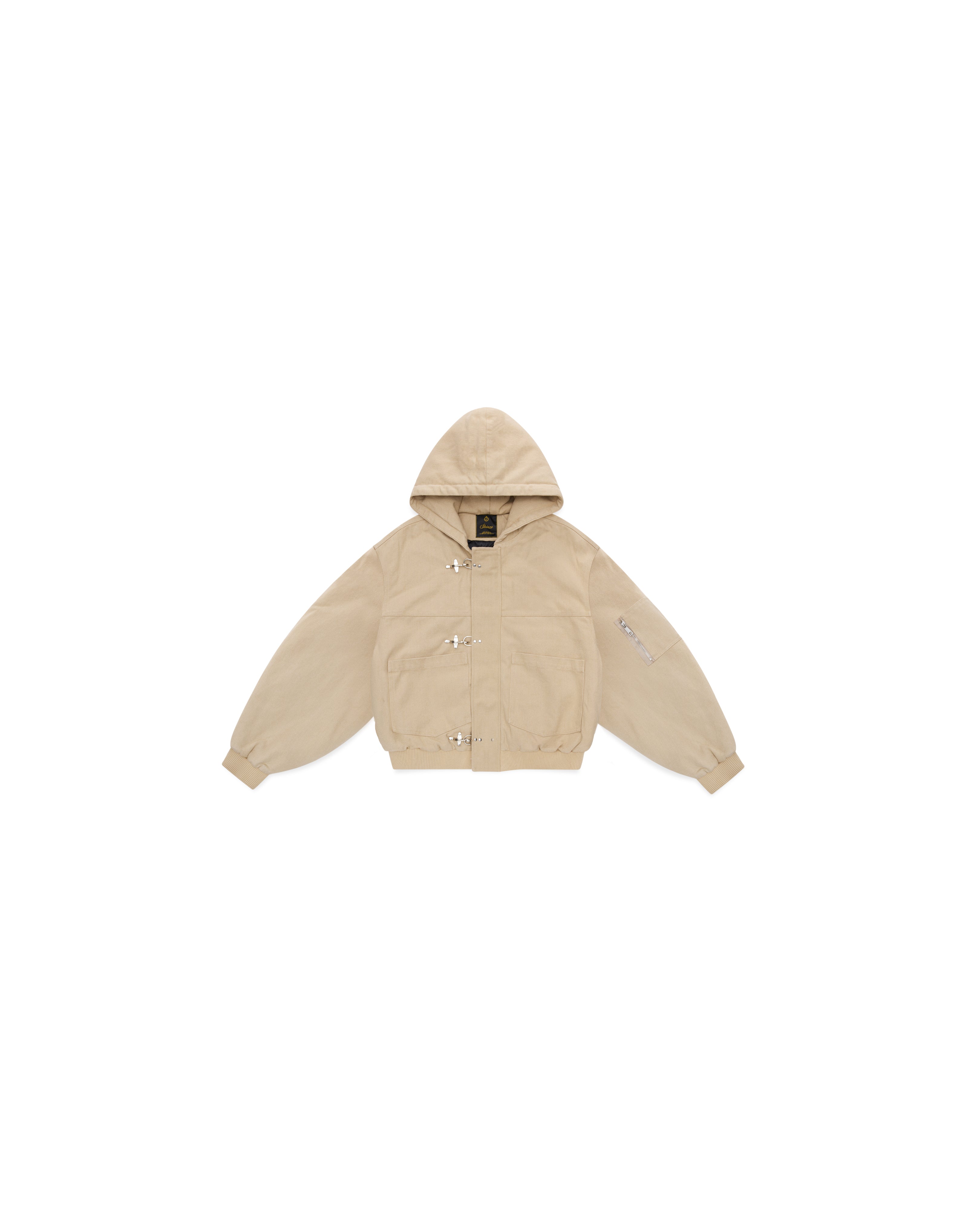 Shige 15oz Khaki Canvas Clasp Bomber Jacket – Shinzo