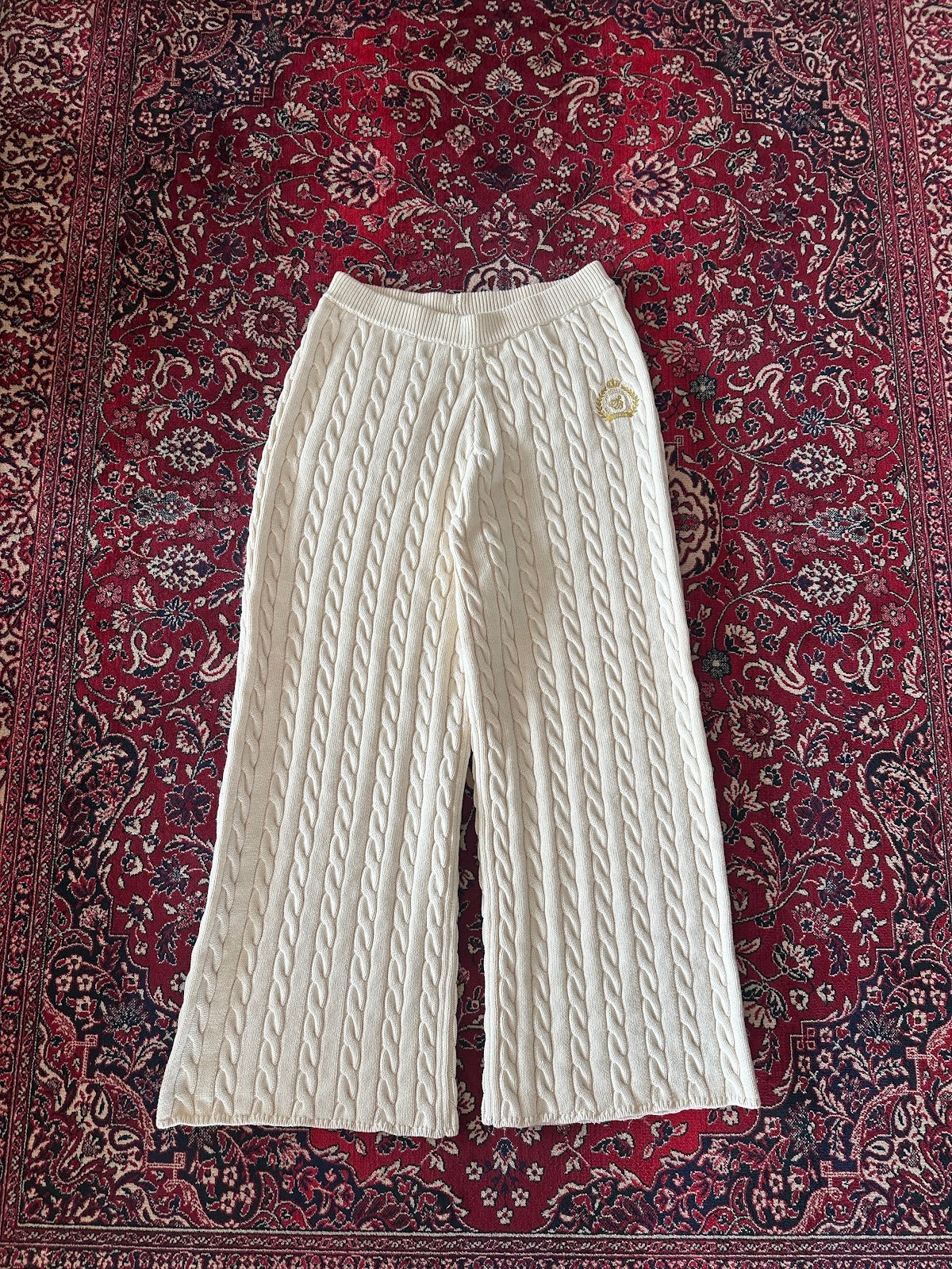 Cable Knit Pants - front