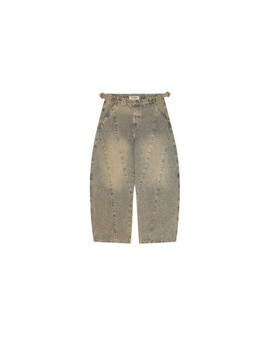 AW25 Wide Leg Sand Wash Denim Jeans