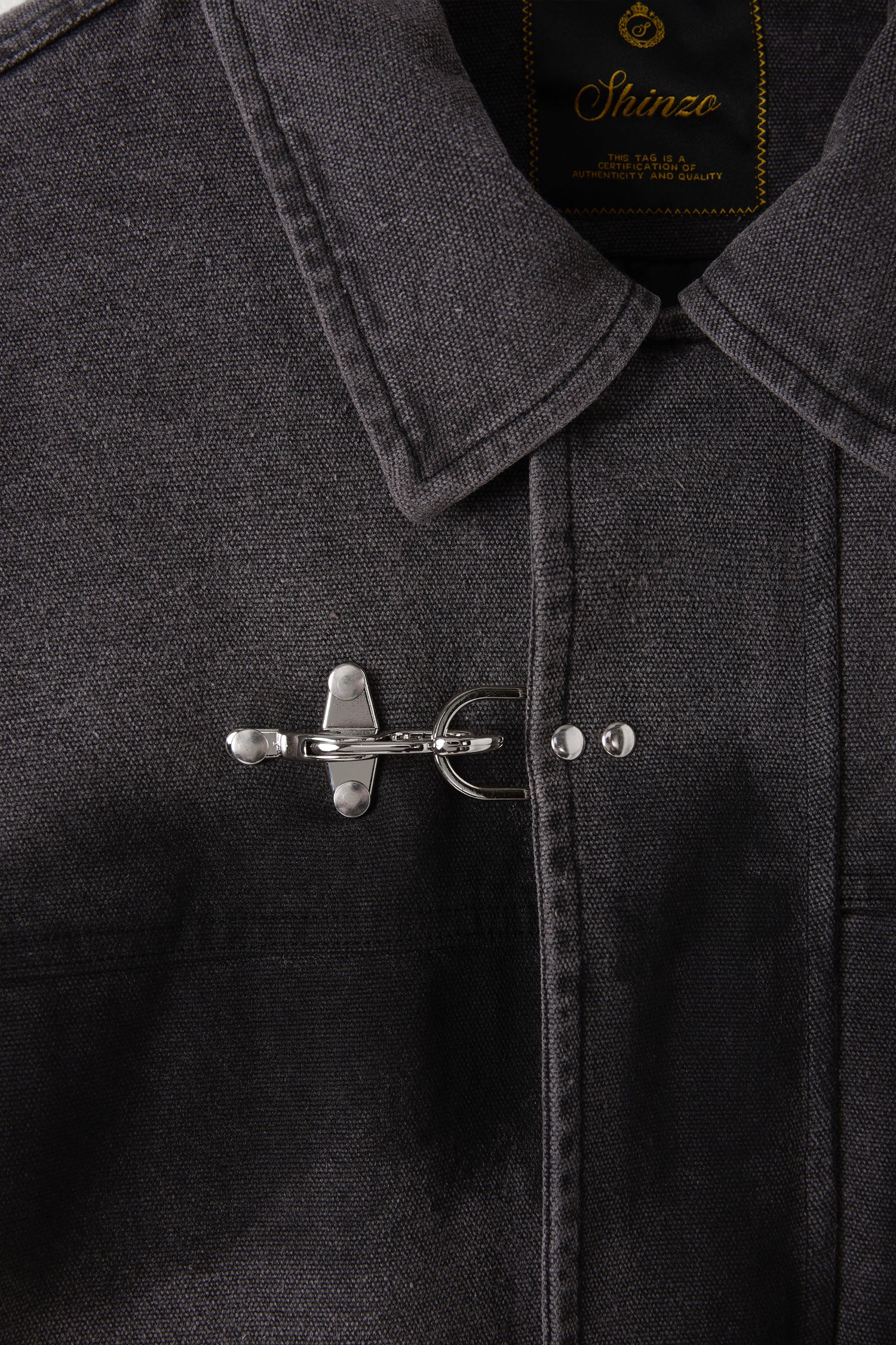 Shige Canvas Clasp Trench Coat