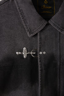 Shige Canvas Clasp Trench Coat
