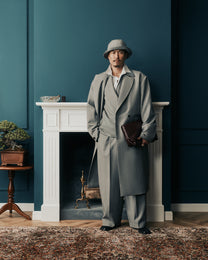 Ash Japanese Wool Suit Trench
