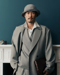 Ash Japanese Wool Suit Trench