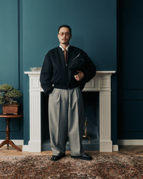 Ash Japanese Wool Balloon Trousers