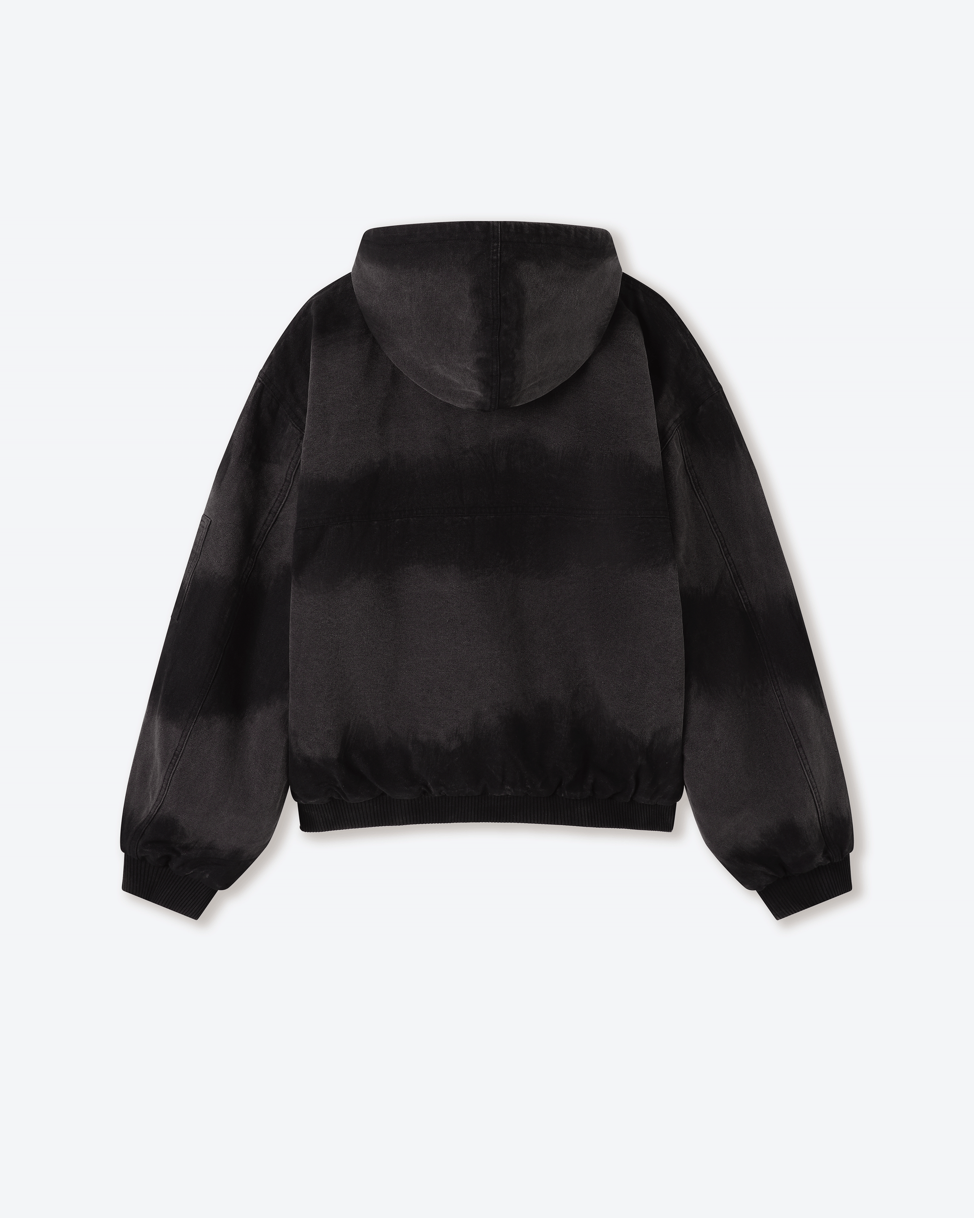 Shige Black Canvas Clasp Bomber Jacket