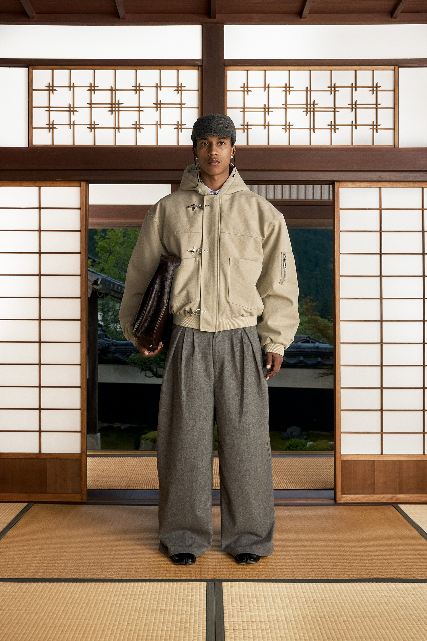 ジャケット・アウター Shinzo 15oz canvas clasp bomber jacket Shige 15oz Navy Canvas Clasp Bomber Jacket – Shinzo