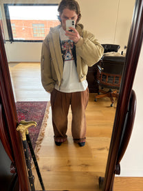Brown Washed Jeans