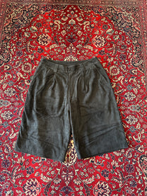 Black Suede Shorts