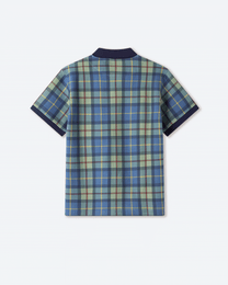 Pique Plaid Polo T-Shirt