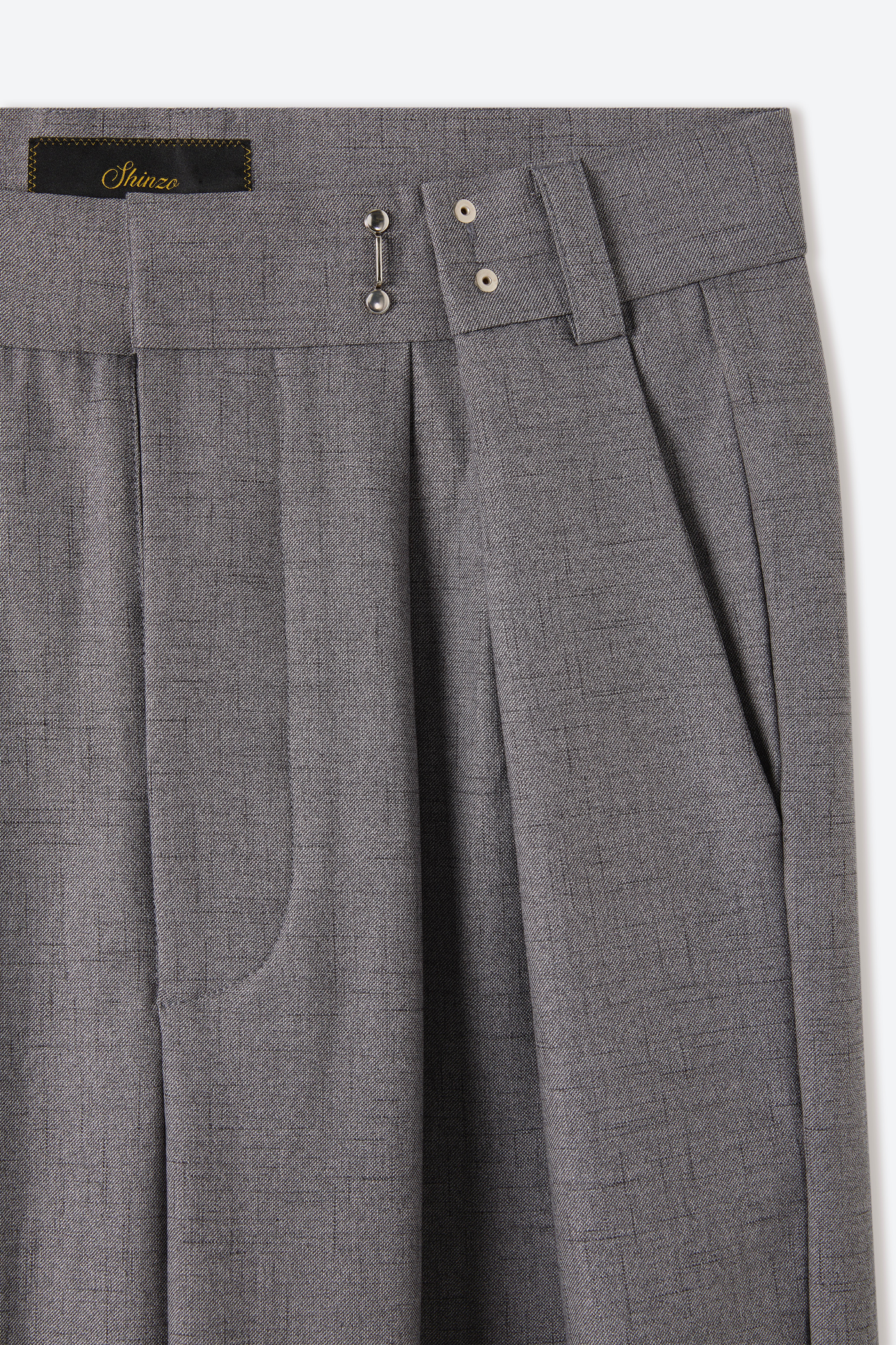 Granite Mélange Slub Trousers