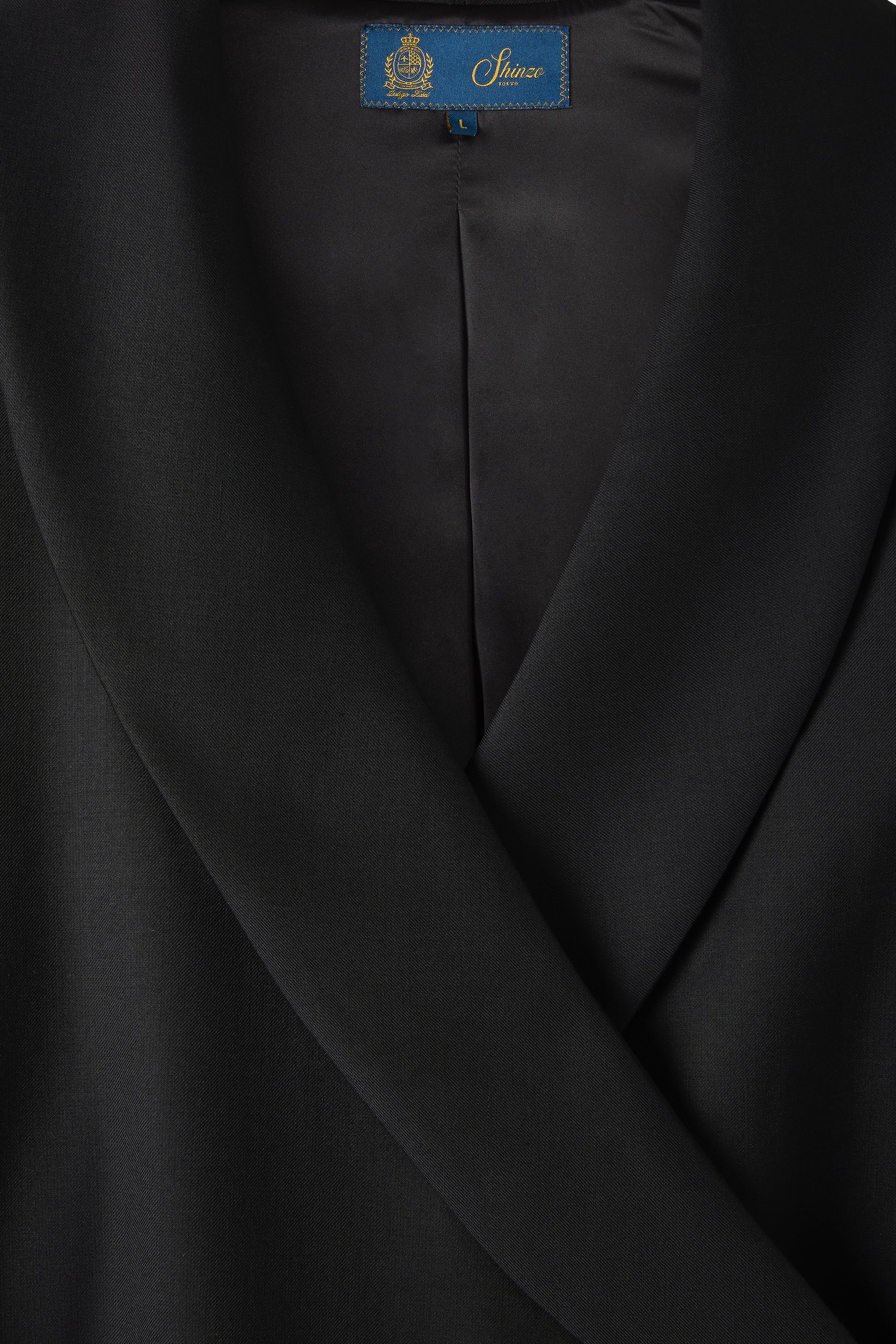 Black Japanese Wool Kimono Blazer