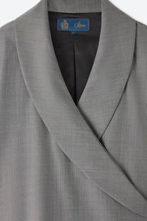 Ash Japanese Wool Kimono Blazer