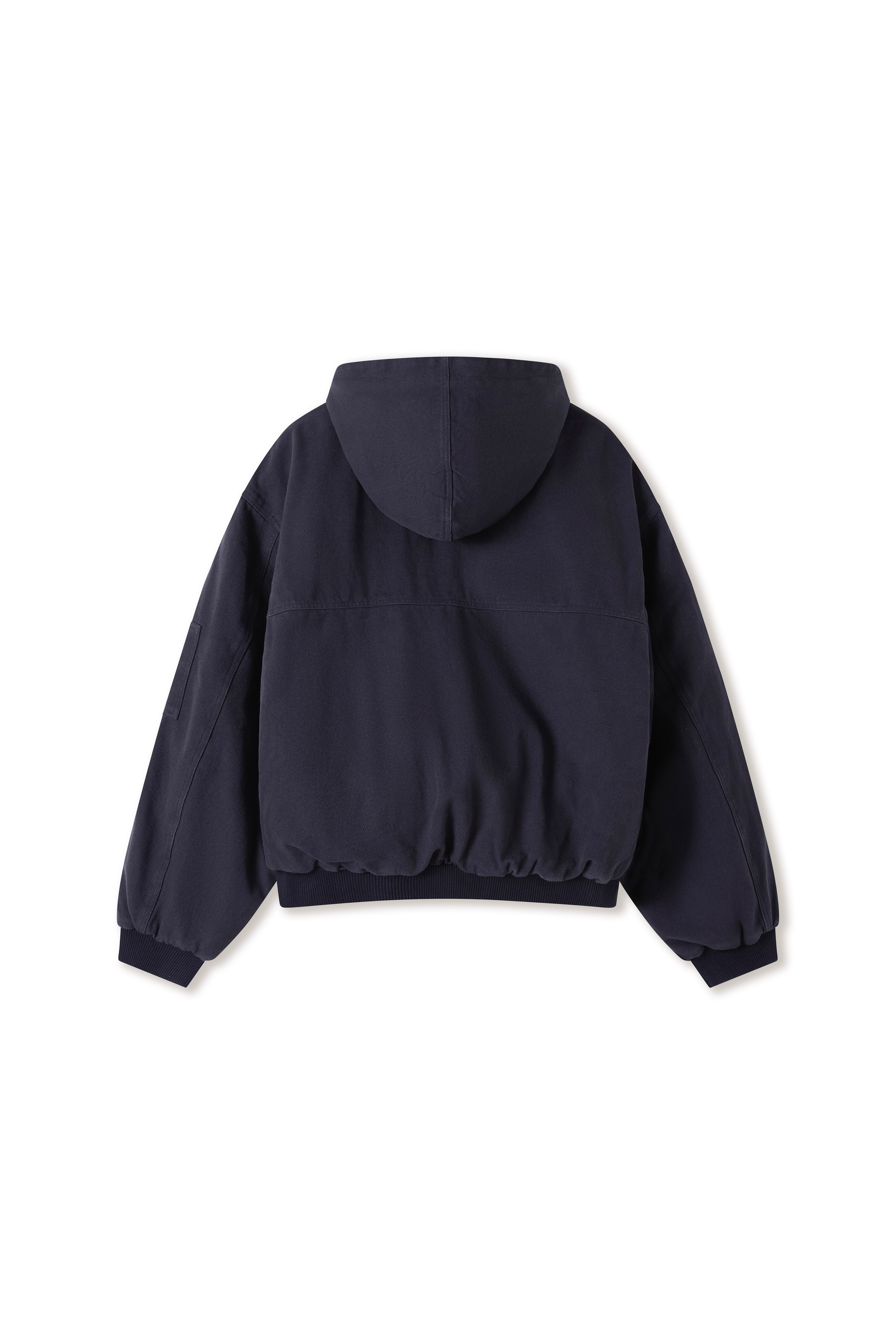 Shige Navy Canvas Clasp Bomber Jacket – Shinzo Shige Navy Canvas Clasp Bomber Jacket – Shinzo