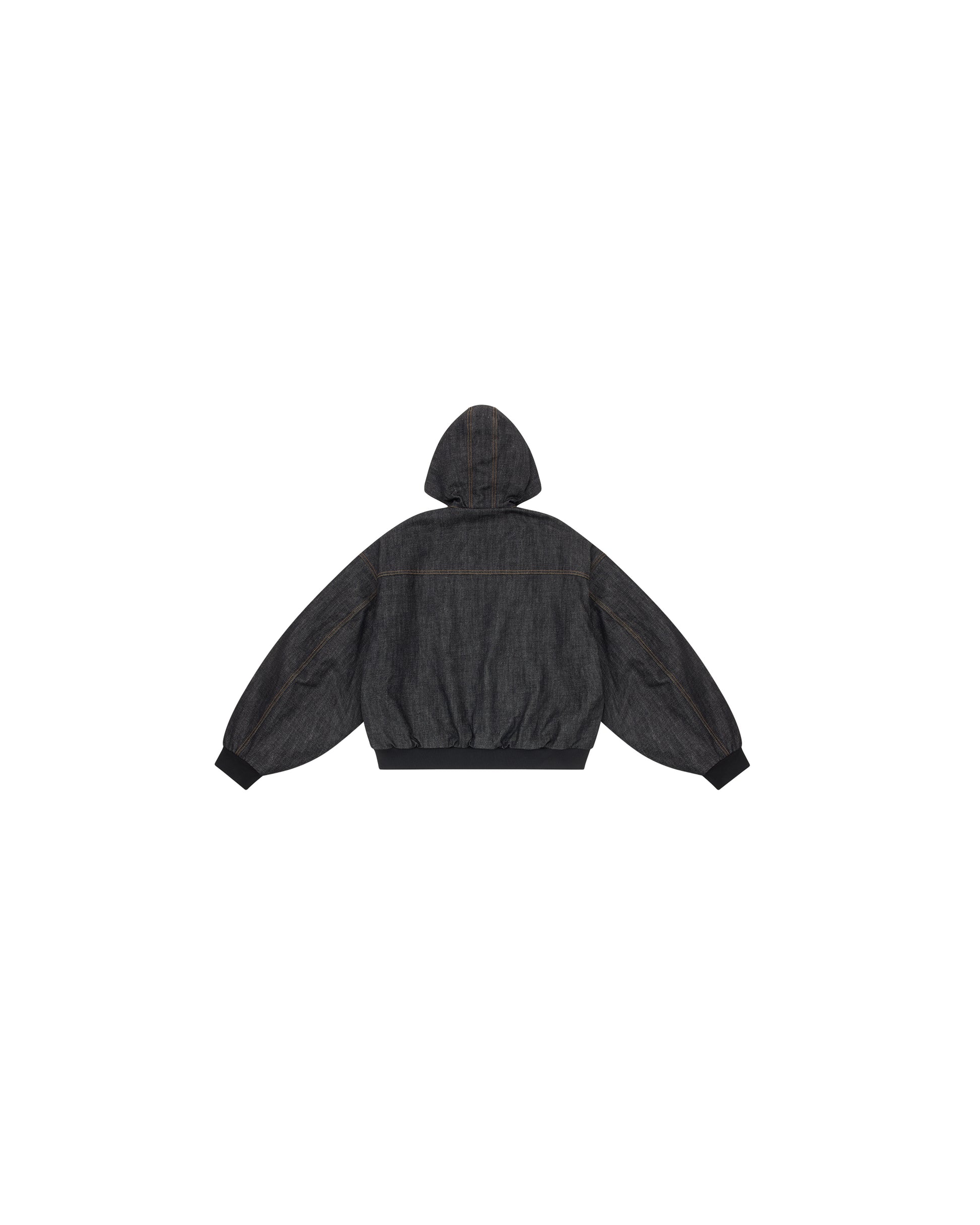 Okayama 15oz Raw Black Japanese Denim Clasp Jacket