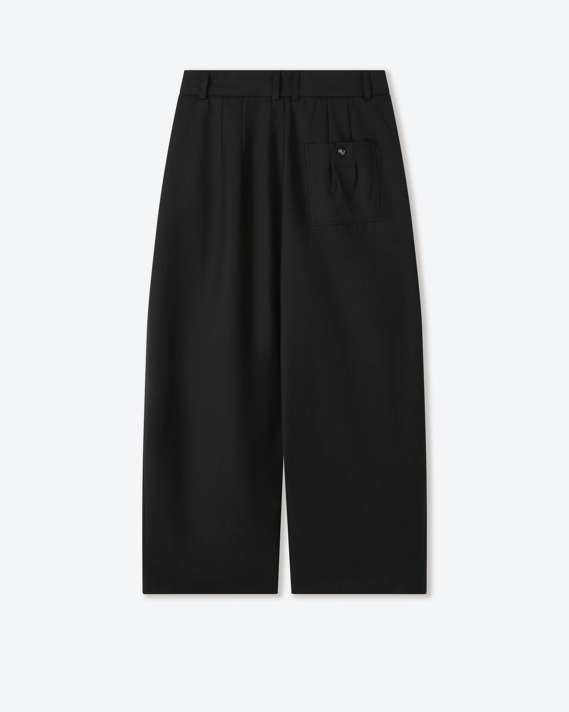 Black Japanese Wool Balloon Trousers