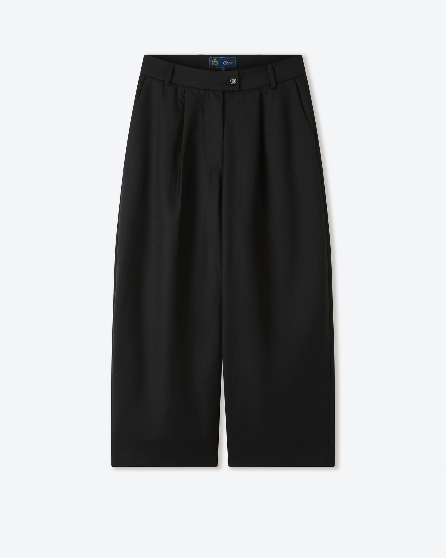 Black Japanese Wool Balloon Trousers
