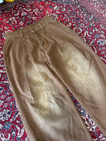 Brown Washed Jeans detail