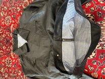 Black Leather Side Closure Jacket back