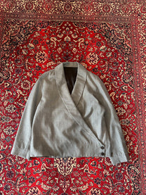 Grey Kimono Blazer front