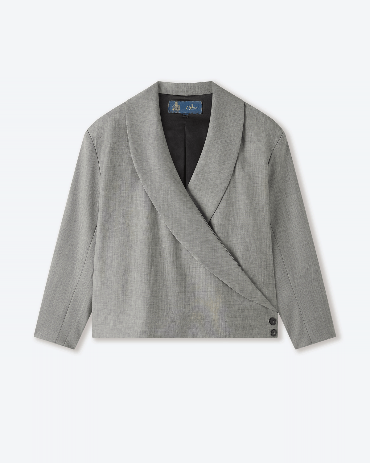 Ash Japanese Wool Kimono Blazer