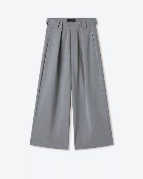 パンツ Sublations grukha pants gray Gyokudō Grey Adjustable Suit Pants – Shinzo