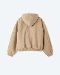 Shige Khaki Canvas Clasp Bomber Jacket – Shinzo