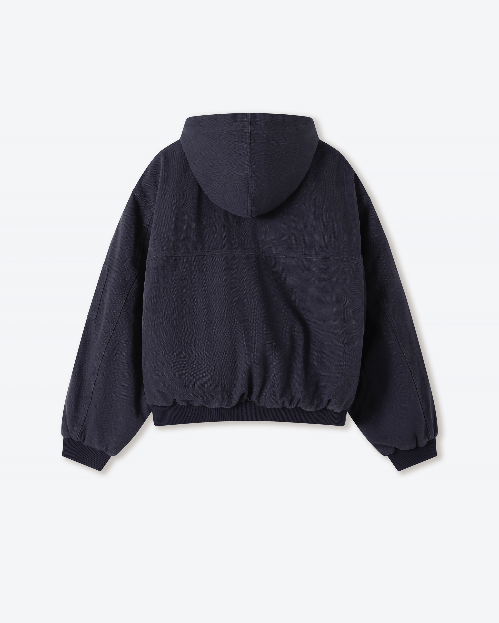 Shige Navy Canvas Clasp Bomber Jacket – Shinzo Shige Navy Canvas Clasp Bomber Jacket – Shinzo