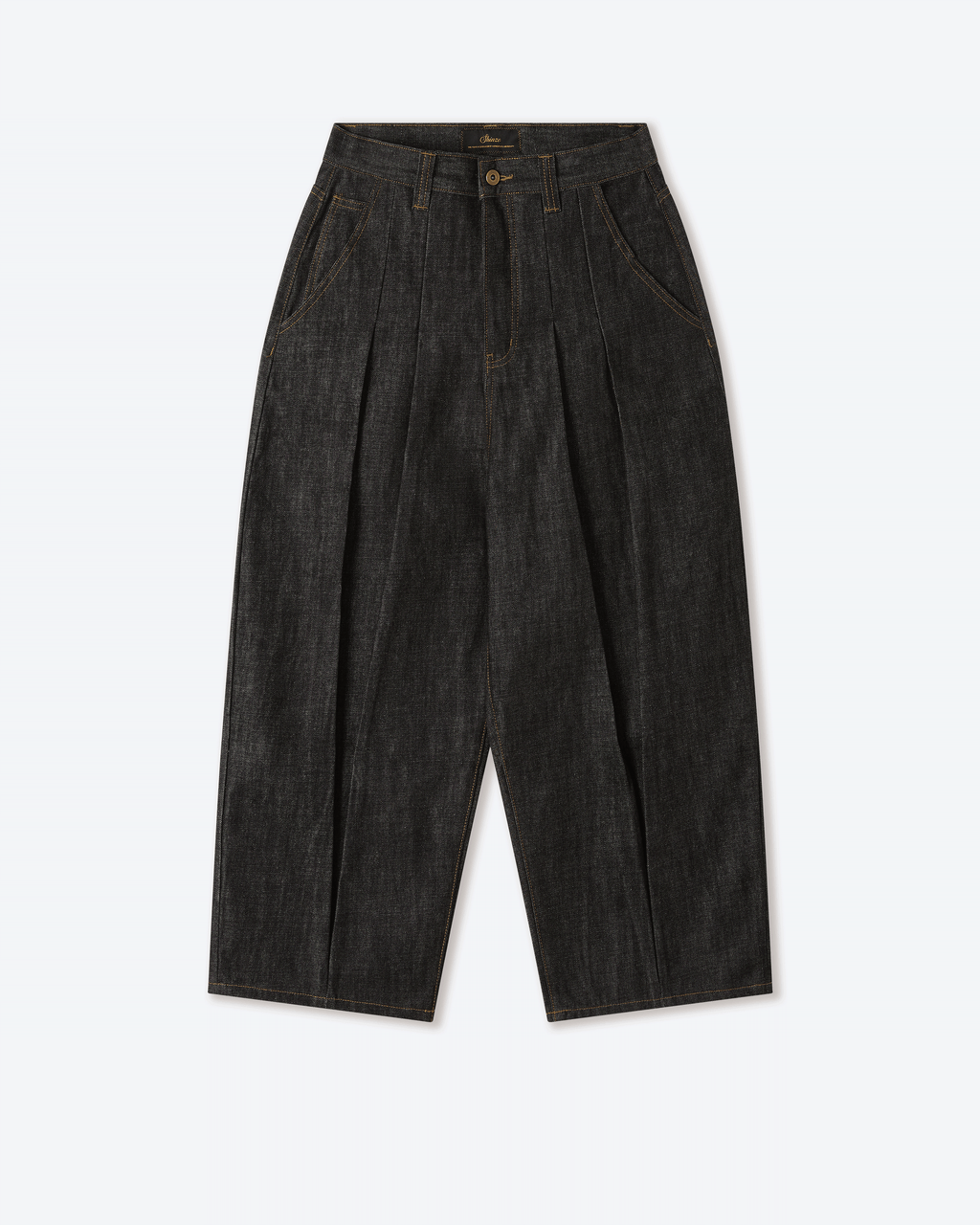 Okayama Black Raw Balloon Denim Pants