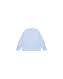 Hattori Asymmetrical Blue Pinstripe Button Up Shirting