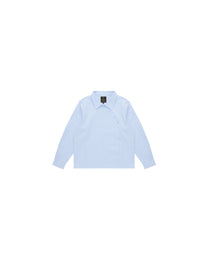Hattori Asymmetrical Blue Pinstripe Button Up Shirting