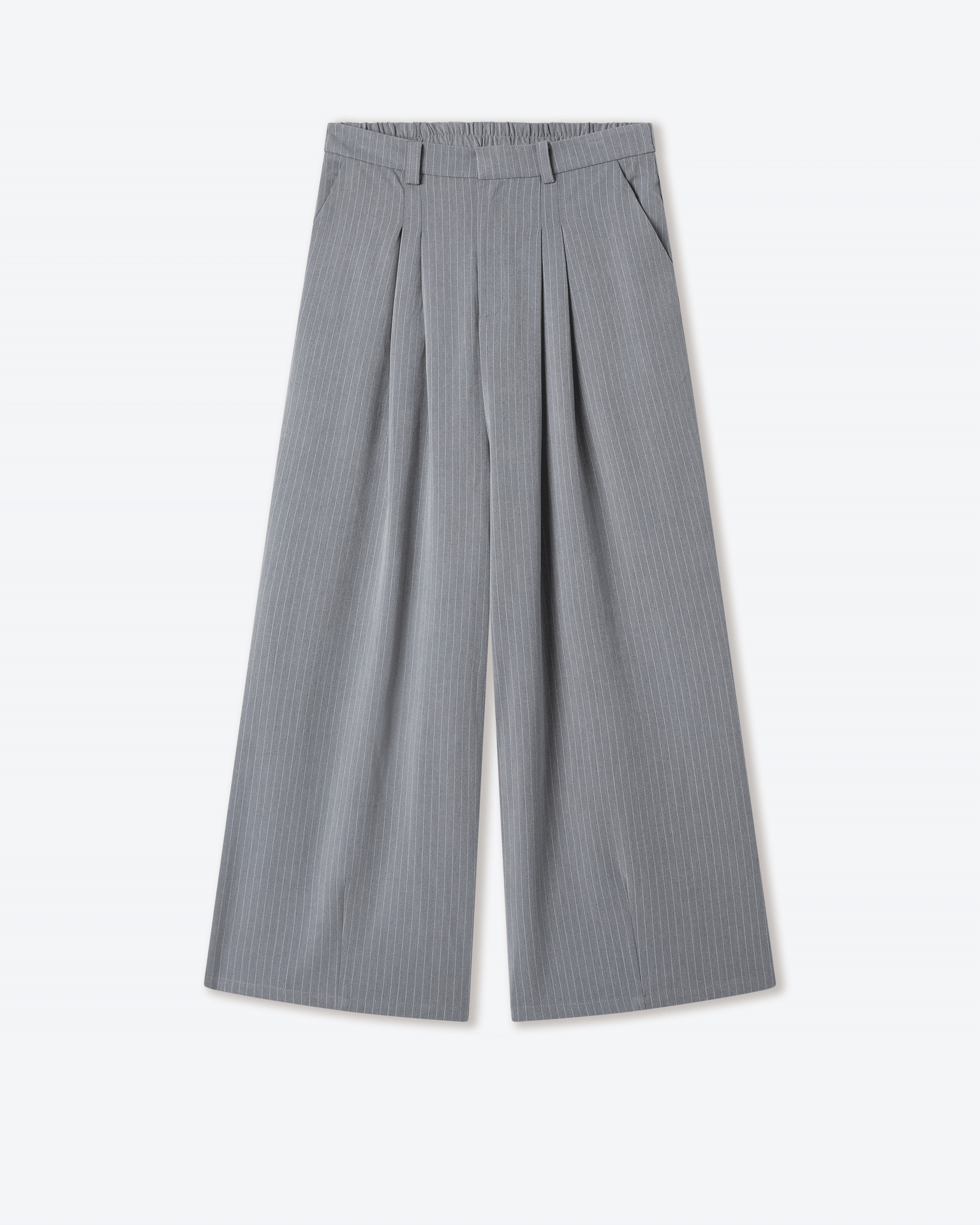 Ukiyo Grey Pinstripe Pants